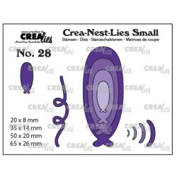 copy of Crealies Crea-nest-Lies Small Fishtail Banner smooth (6x) / max. 37 x 62 mm