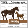 Crealies • Silhouetzz Dies Mare and Foal