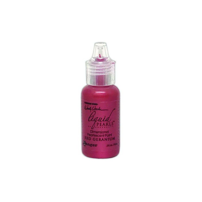 Ranger Make Art Liquid Pearls 18ml - Red Geranium LPD80961 Wendy Vecchi