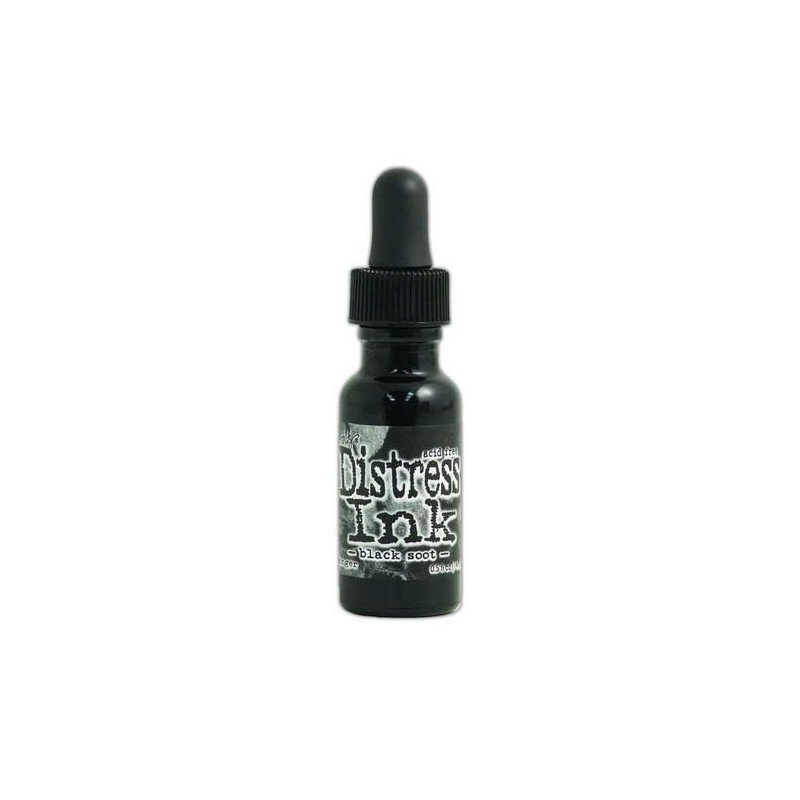 Ranger Distress Re- Inker 14 ml - black soot TIM19480 Tim Holtz