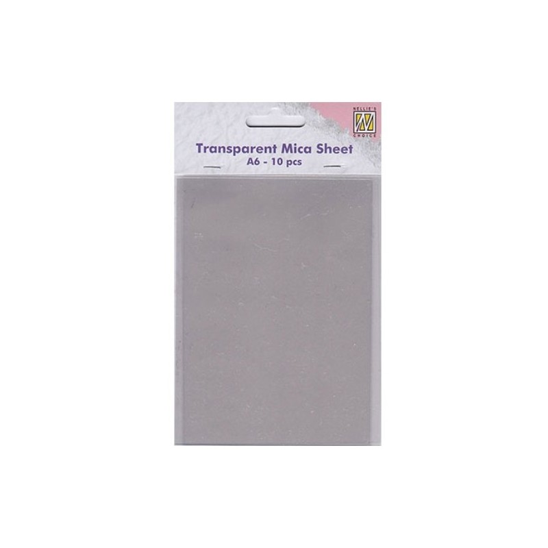 Nellie Choice Transparent mica sheets 10 st A6