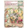 Stamperia Ephemera - Rose Parfum flowers and garlands
