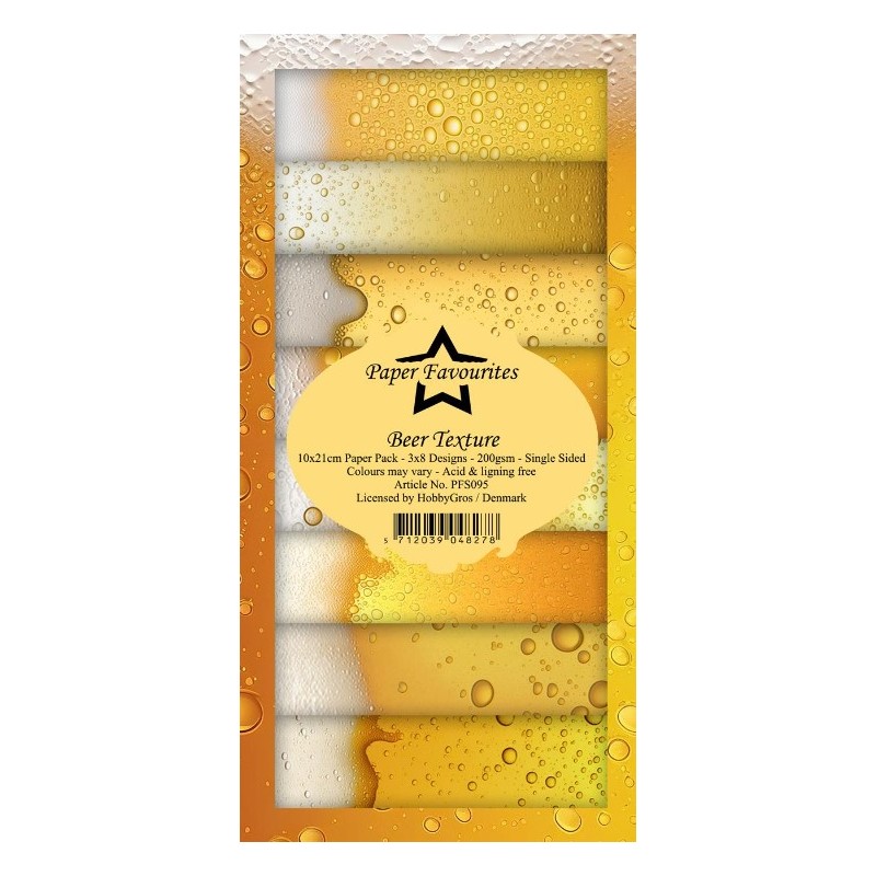 Paper Favourites Slim Card "Beer Texture" PFS095