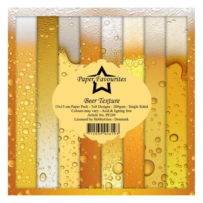 Paper Favourites Paper Pack "Beer Texture" PF249