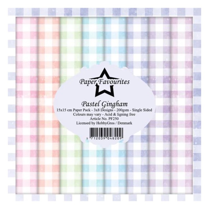 Paper Favourites Paper Pack "Pastel Gingham" PF250