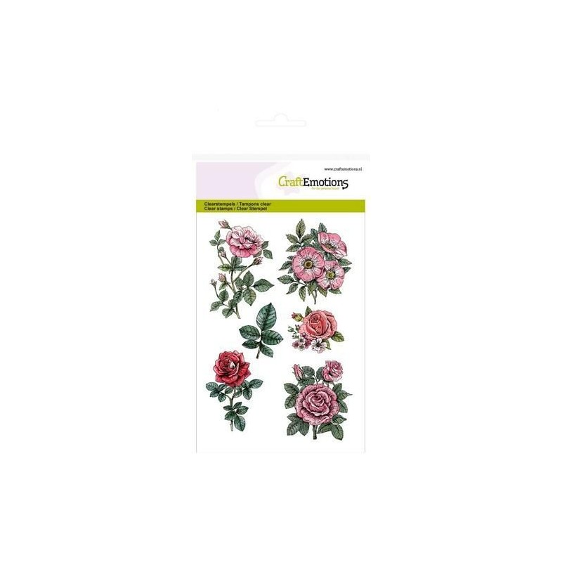CraftEmotions clearstamps A6 - Botanical Rose Garden 2