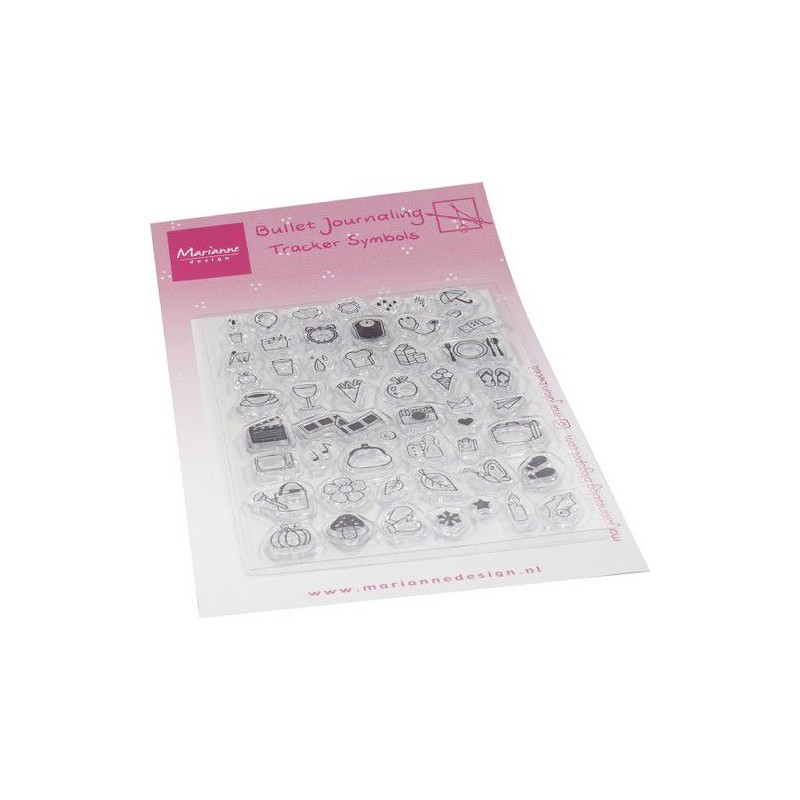 Marianne D Clear Stamps Marjoleine‘s BuJo - Tracker symbols MZ1909 105x180mm