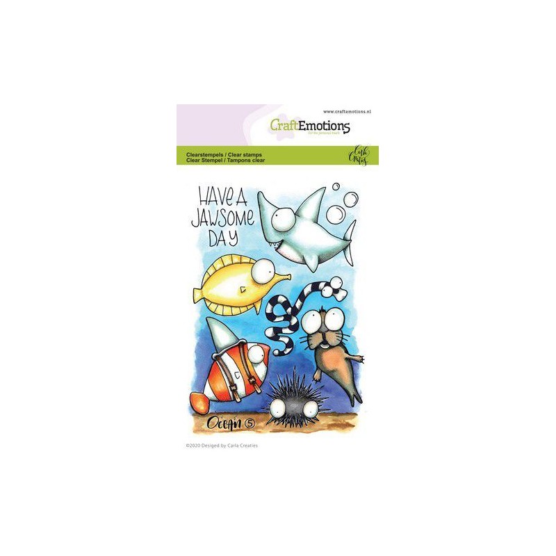 CraftEmotions clearstamps A6 - Ocean 5 Carla Creaties