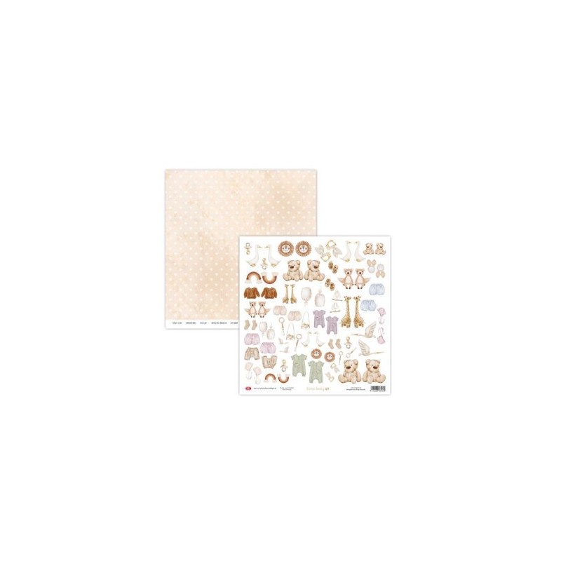 Craft&You Pappers ark NR 7 12x12 "Boho Baby" Scrapbooking Sheets CP-BH07