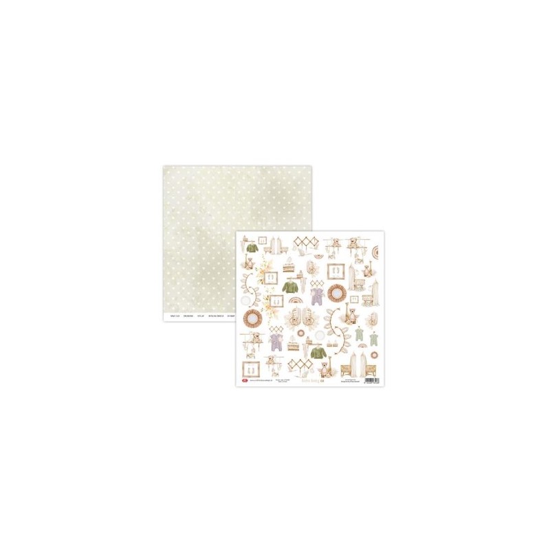 Craft&You Pappers ark NR 8 12x12 "Boho Baby" Scrapbooking Sheets CP-BH08
