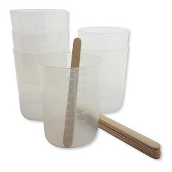 CraftEmotions Mixing cups with graderade behållare 200ml 6 St.