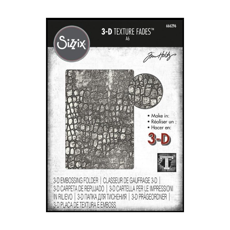 Sizzix/Tim Holtz 3D Embossingfolder "Reptile" 666296