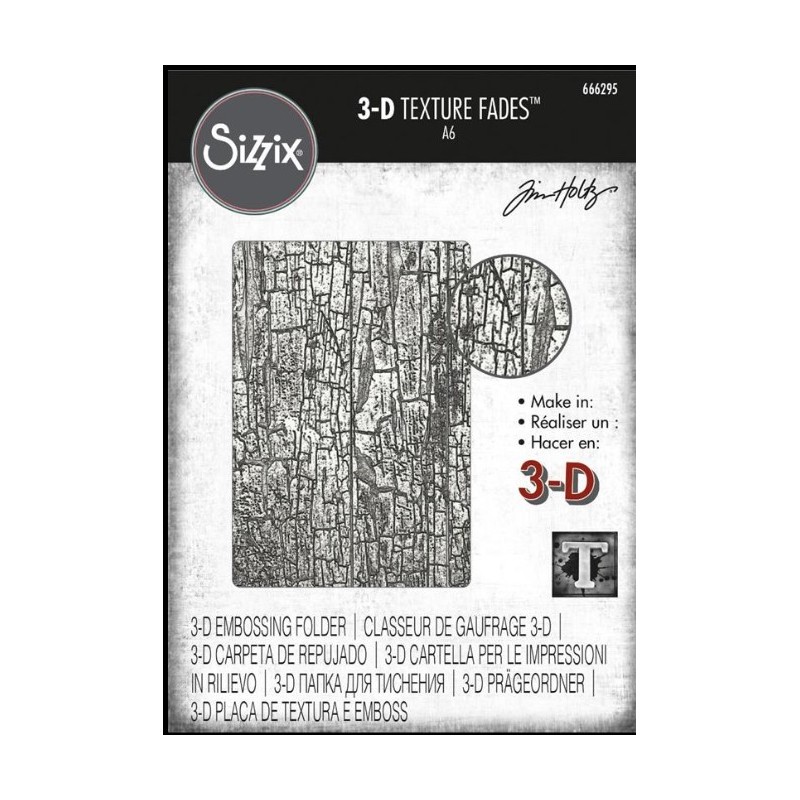 Sizzix/Tim Holtz 3D Embossingfolder "Cracked" 666295