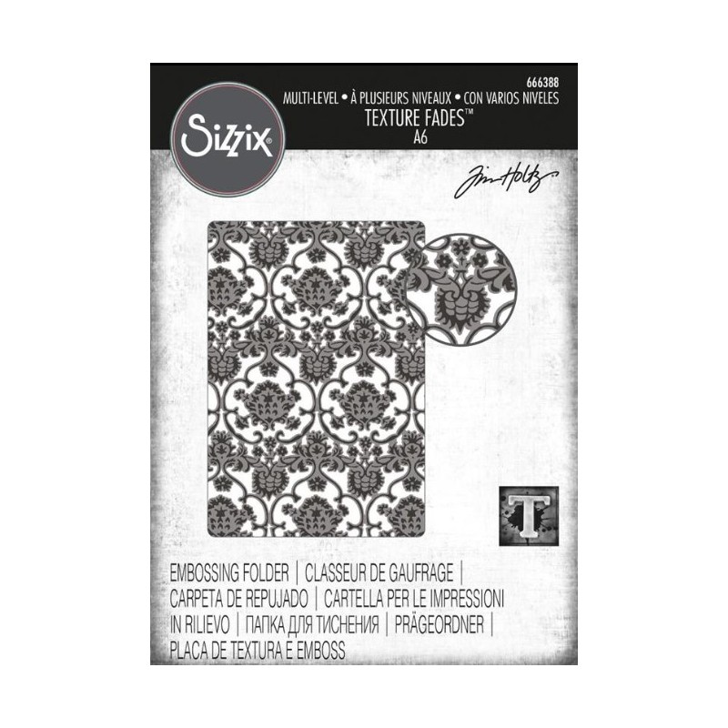 Sizzix/Tim Holtz 3D Embossingfolder "Tapestry" 666388