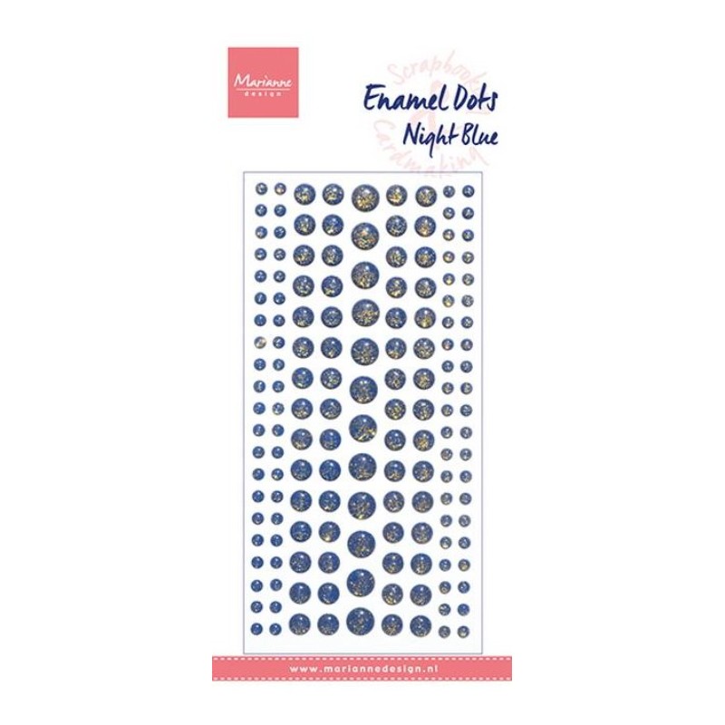 Marianne Design Glitter Enamel Dots "Night Blue" PL4525