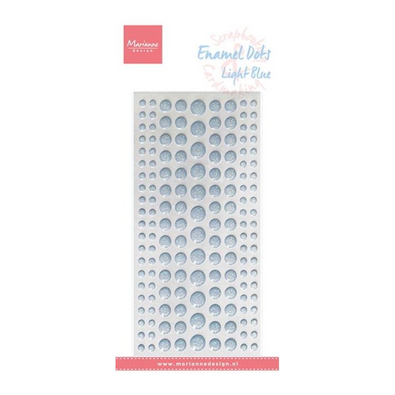 Marianne Design Glitter Enamel Dots "Light Blue" PL4526