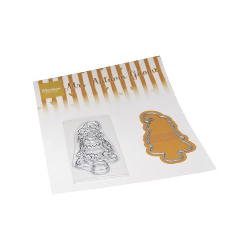 Marianne Design Clearstamp + Dies "Mrs. Autumn Gnome" CS1150