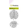 CraftEmotions Die - monstera leaves Card 5x10cm