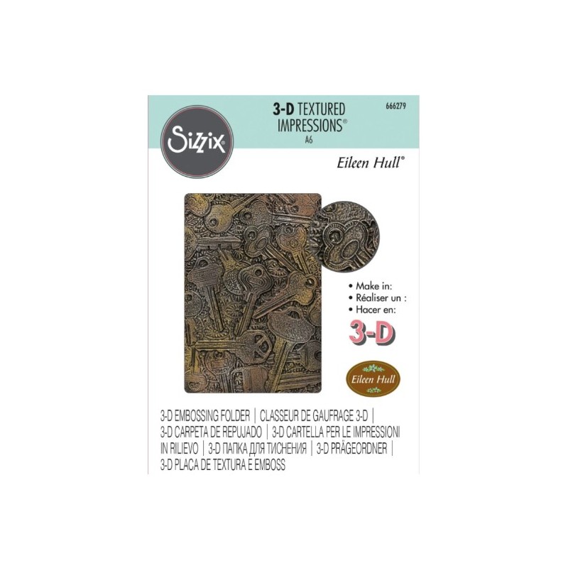 Sizzix • 3-D Textured Impressions Embossing Folder Keys