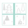 Sizzix • Layered Stencils Doodle Trees 4pieces