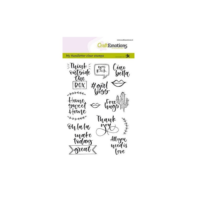 CraftEmotions clearstamps A6 - handletter - Quotes 2 (Eng) Carla Kamphuis
