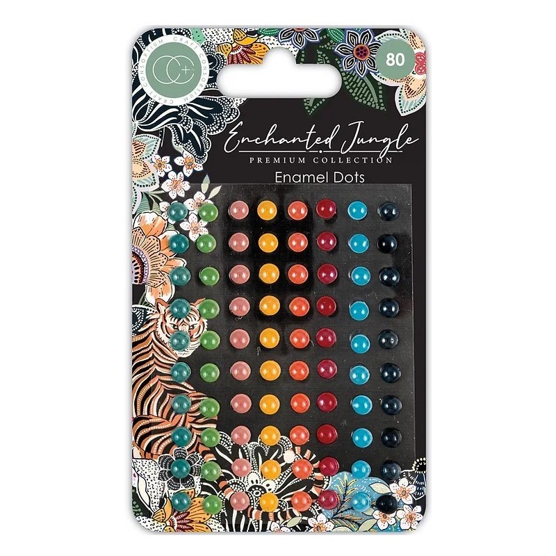 Craft Consortium - Enchanted Jungle - Adhesive Enamel Dots