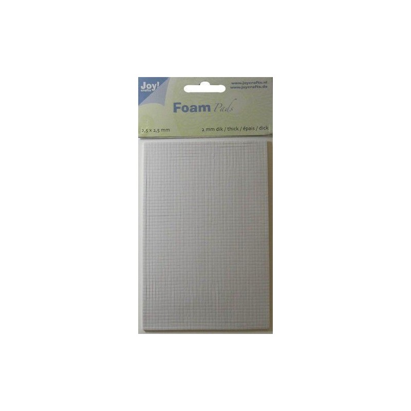 JOY! Crafts VITA 3D Foam / 3D kuddar XL  2 x 2,5 x 2,5 mm 2400 st / 1 pack