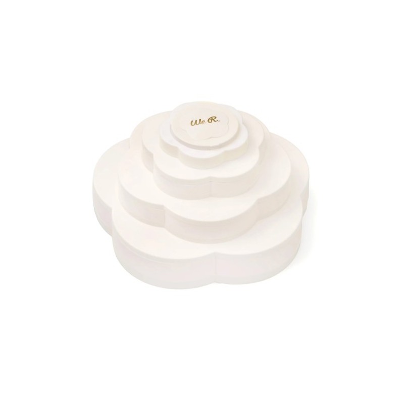 We R Makers • Embellishment storage bloom White 28,70x28,70x16,51cm