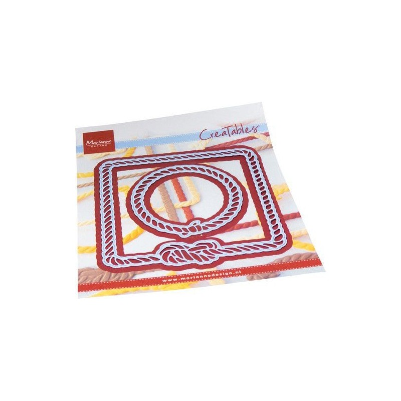 Marianne D Creatable Rope frames - Square & Circle LR0812 101 x 105 mm