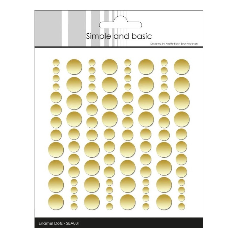 Simple and Basic Enamel Dots "Metallic Pale Gold - Matte" SBA031
