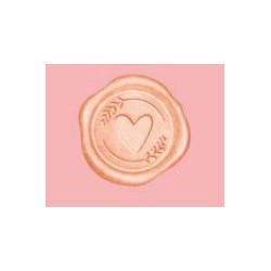 Studio Light • Essentials Tools Wax Stamp With Handle Peach Heart