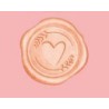 Studio Light • Essentials Tools Wax Stamp With Handle Peach Heart