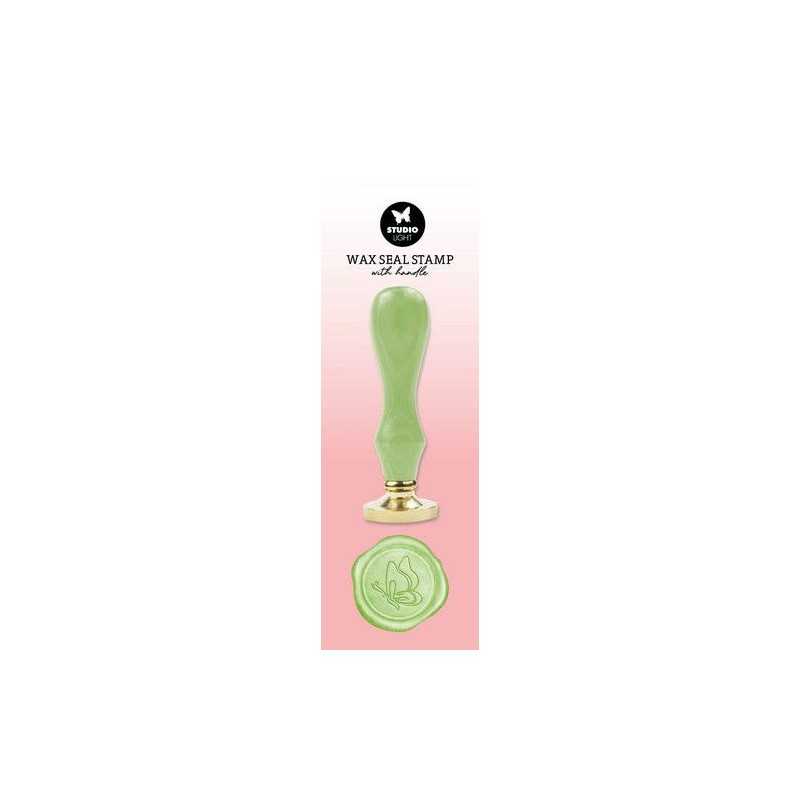 Studio Light • Essentials Tools Wax Stamp With Handle Green Butterfly