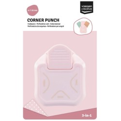 Vaessen Creative • 3-in-1 Corner Punch 4-7-10mm Pink
