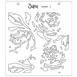 Sizzix • Layered Stencils Layered Peony 4pcs