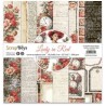 ScrapBoys Lady in Red paperset 12 vl+cut out elements-DZ LARE-08 250gr 30,5cmx30,5cm