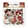 ScrapBoys Lady in Red Die cut elements LARE-12 190gr 47pcs