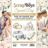 Scrapboys POP UP Paperpad double sided elements - Special Day SPDA-11 190gr 15,2x15,2cm