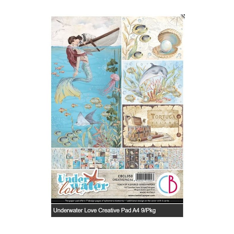 Ciao Bella UNDERWATER LOVE CREATIVE PAD A4