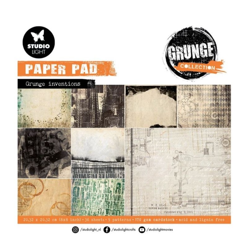 Studio Light • Grunge Collection Paper Pads Grunge Papers