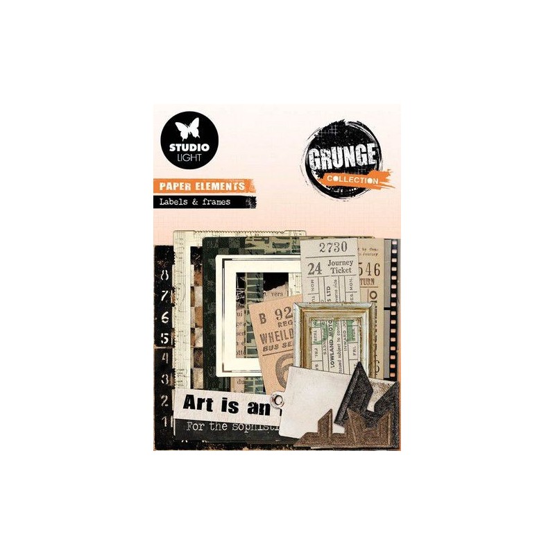 Studio Light Paper Elements Grunge Collection nr.05 SL-GR-PE05 75x75mm