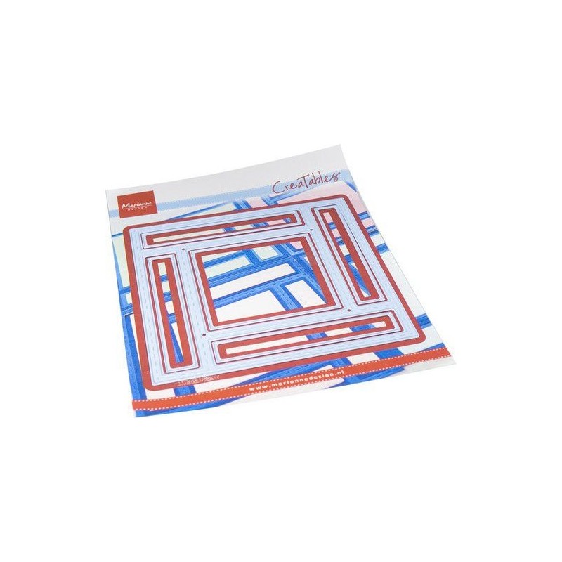 Marianne D Creatable Log cabin layout LR0831 6 pc, 120x120mm