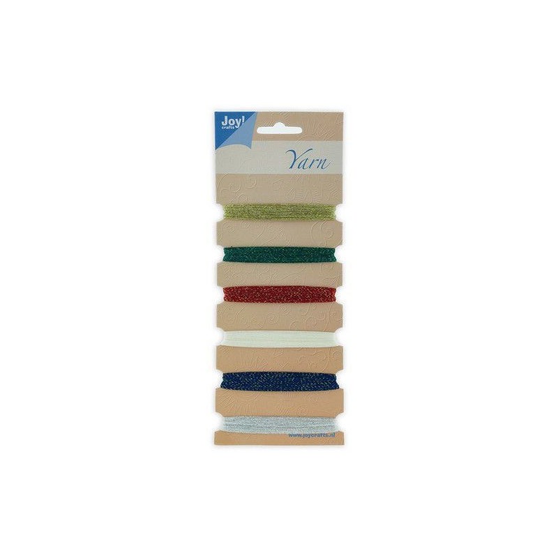 Joy! crafts Embroidery thread set - basic colors (Christmas) 6300/0101- Metal effects 6x25mtr