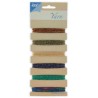 Joy! crafts Embroidery thread set - brown - green - purple 6300/0102- Metal effects 6x25mtr