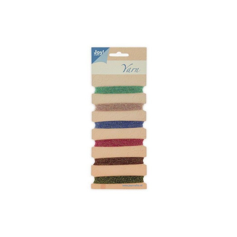 Joy! crafts Embroidery thread set - red - pink - blue-green 6300/0103- Metal effects 6x25mtr
