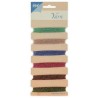 Joy! crafts Embroidery thread set - red - pink - blue-green 6300/0103- Metal effects 6x25mtr