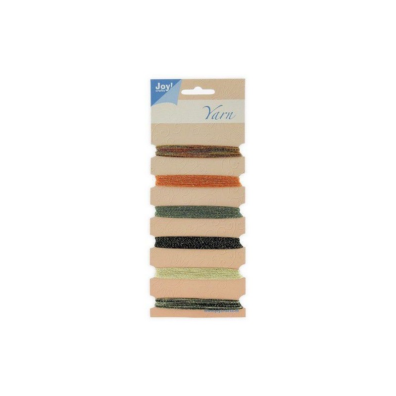 Joy! crafts Embroidery thread set - orange - green - gold 6300/0104- Metal effects 6x25mtr