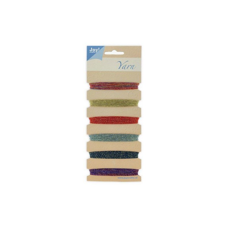 Joy! crafts Embroidery thread set - red - blue - gold - purple 6300/0105- Metal effects 6x25mtr