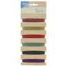 Joy! crafts Embroidery thread set - red - blue - gold - purple 6300/0105- Metal effects 6x25mtr