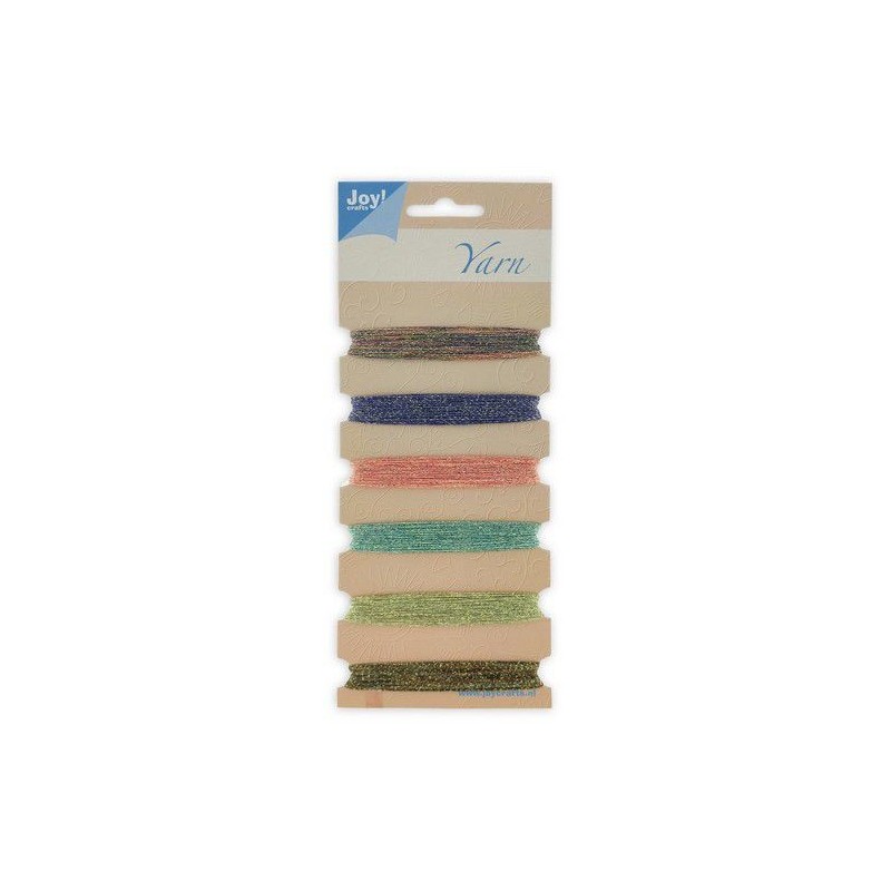 Joy! crafts Embroidery thread set - purple - pink - aqua - gold 6300/0106- Metal effects 6x25mtr